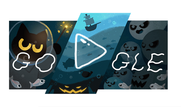 CD_SEVILLA's tweet photo. Google celebra Halloween con un Doodle dedicado a la caza de fantasmas y explicarnos las capas oceánicas. En Ciencia Divertida nos encanta las grandes ideas para divulgar la Ciencia. ¿Jugamos? #cienciadivertida #divulgacioncientifica #halloween #buu https://t.co/7nNF4HnEmF https://t.co/hhxHsPonLM