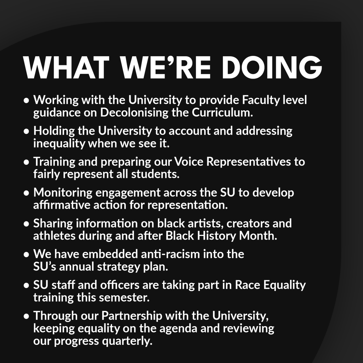 This week marks the end of Black History Month, but it does not mark the end of racial injustice. With this in mind, we are proud to launch our Anti-Racism Campaign; Be Better Do Better.