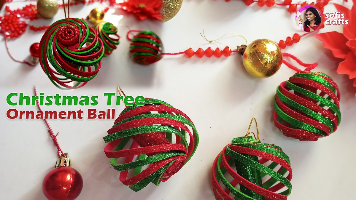 CraftsSofis's tweet photo. Christmas tree ornament ball - Christmas decoration ideas - paper craft DIY https://t.co/D9LJDqRDGT via @YouTube #christmasdecoration #christmastree #sofiscrafts https://t.co/imnxrjZcXK