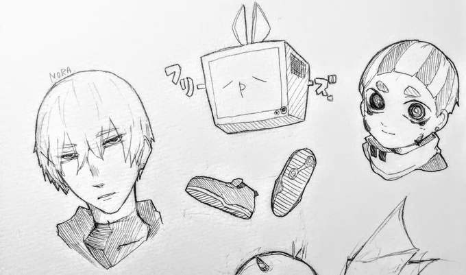 がこでの色々
魚眼とか初だわ
#落書き 