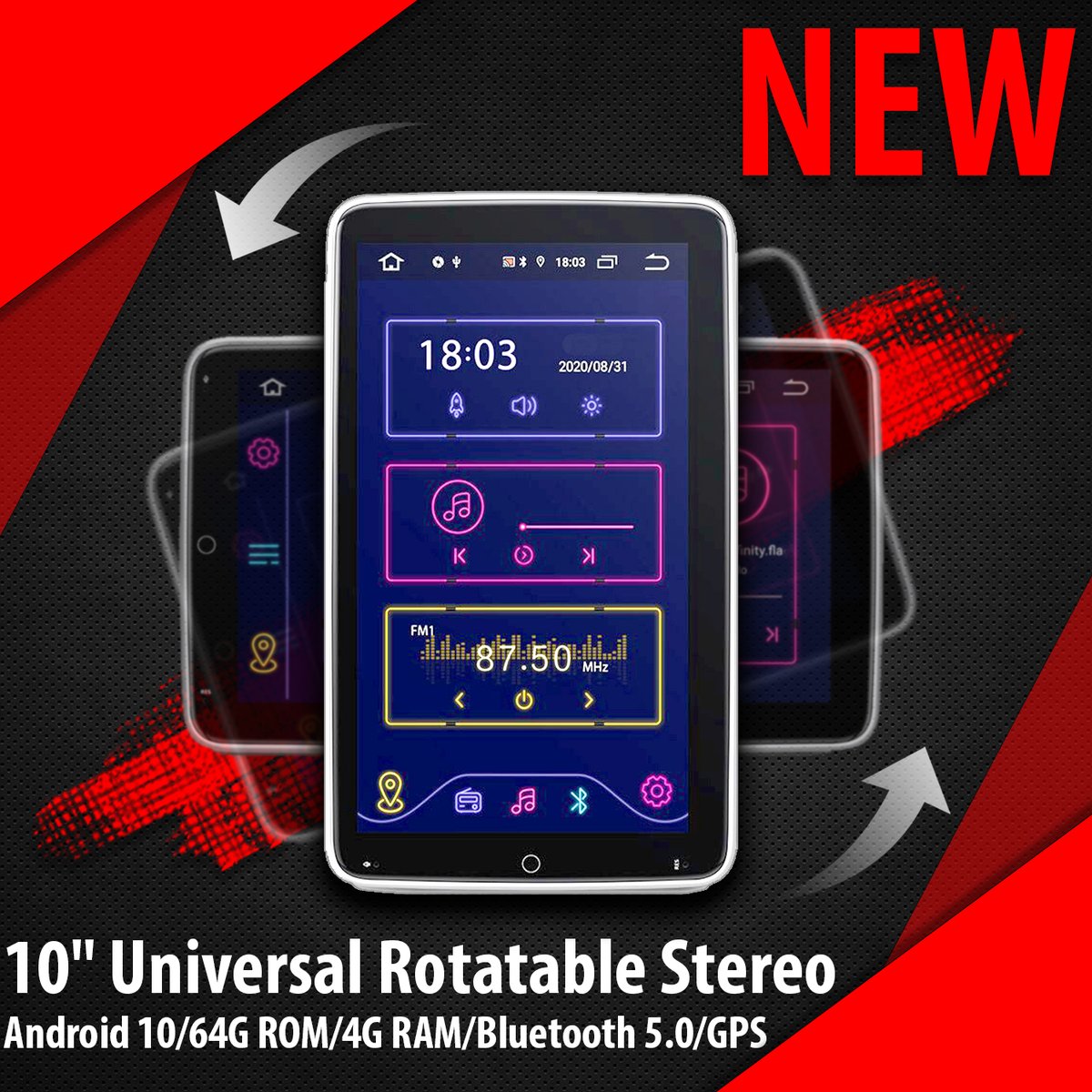 InCarMusic1's tweet photo. ✅ Universal 10.1" Rotatable Screen Double Din Car Stereo GPS Navigation Multimedia Player
🌐https://t.co/NjEoHUAOqS
☎️020 8558 8111
@xtrons_ug
#xtrons #incarmusic #caraudio #caraudioshop #carstereoshop #carmultimedia #carsecurity #carmultimedia #carscreen #rotatable #10inch https://t.co/iP8hzpK2px
