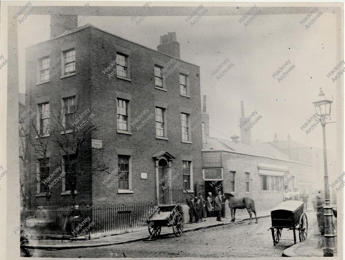 PARAGON ROAD, Hackney north side. 1898 View east from Mare Street to Child's Forge