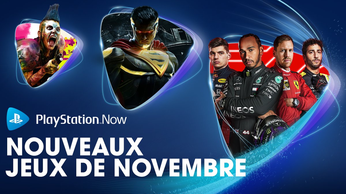 PlayStationFR's tweet photo. Voici les nouveaux jeux disponibles sur le PlayStation Now le 3 novembre :
• F1 2020
• RAGE 2
• Injustice 2
• My Time at Portia
• Warhammer: Vermintide 2
• Kingdom Come: Deliverance (jusqu'au 3 mai 2021)

Retrouvez tout le catalogue du PS Now sur #PS5 dès le 19 novembre ! https://t.co/zstKSzNEOa