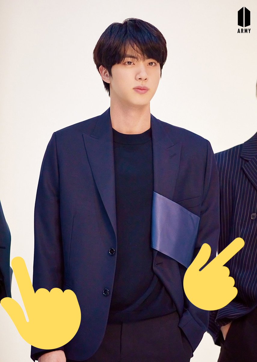 .  @BTS_jp_official  @bts_bighit Why are there no individual pictures for Jin like the other members?Only 2 pictures are individual shots and the other 2 are cropped from group pictures.BTS IS 7. Respect all members equally.