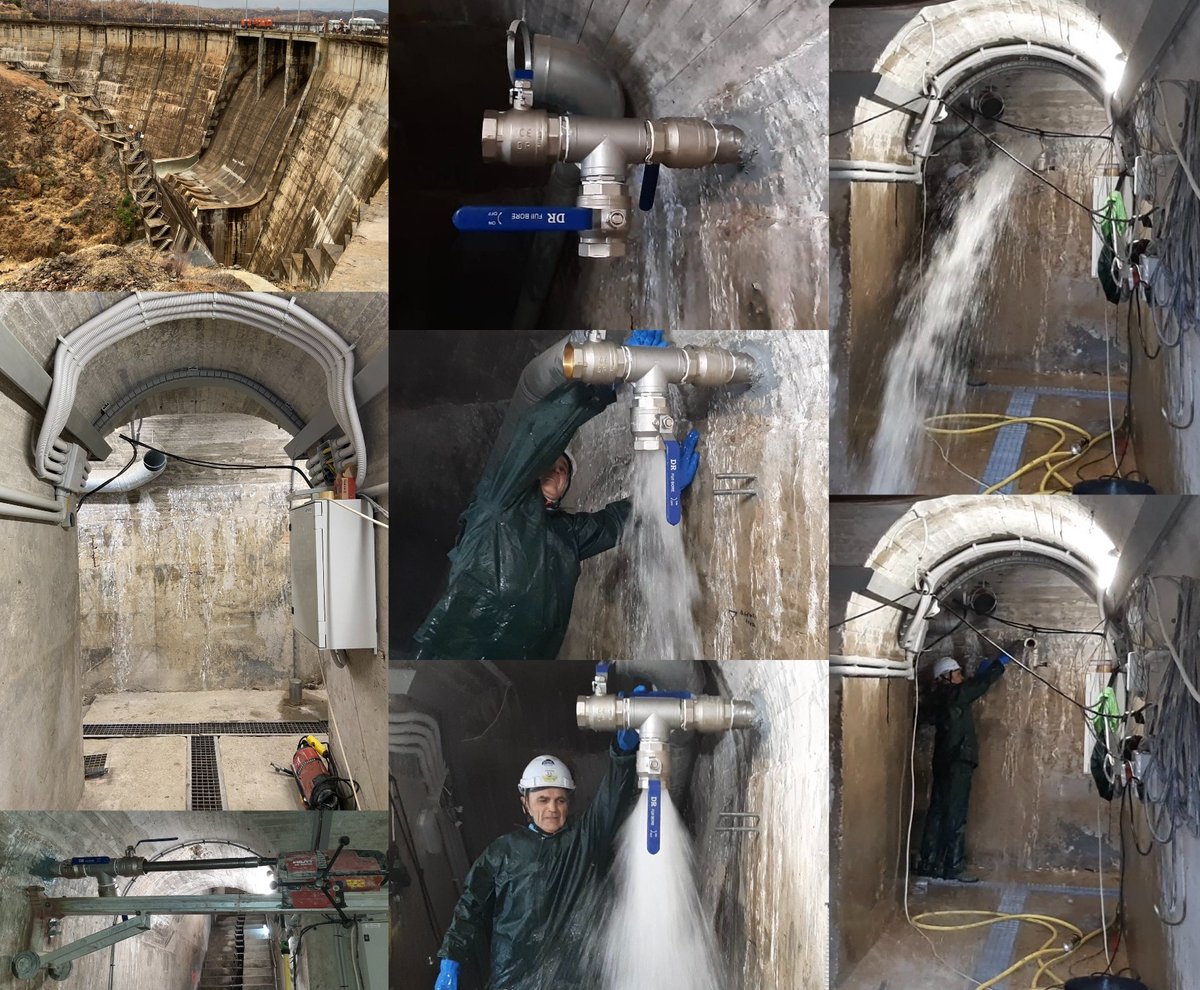 AzulRepair's tweet photo. Perforación e instalación de toma de agua en el interior de la galería de la Presa de Olivargas, en la cota +0,80 m del embalse
#masterbuildersolutions #asociaciondir #BASF #construction #construcción https://t.co/NUwlwIauGU
