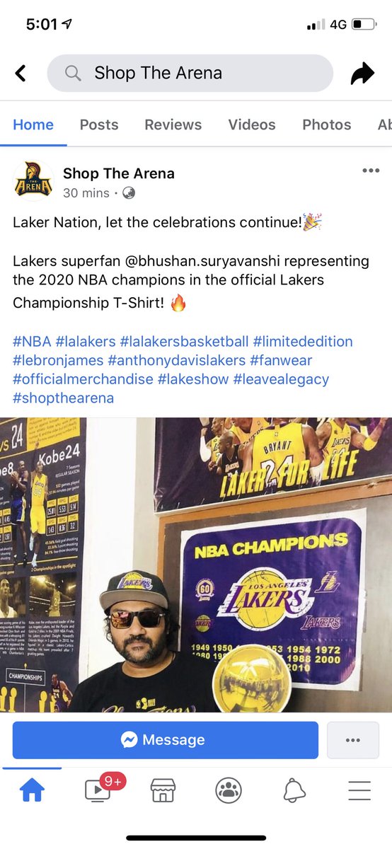 bhushyrhodes's tweet photo. Thank You Shop The Arena Team for featuring me on your Official Instagram and Facebook handles @NBAIndia @Lakers #LakeShow @LakersNationLAX #LakersNation @NBA #NBA @SonySportsIndia #AroundTheHoop #NBAWeekly #NBAFinals https://t.co/chD3fnaELy