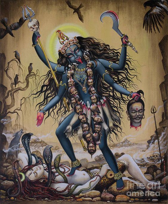 The destructive feminine appears in many forms - as Artemis, Diana, Lilith, even Eve. Buddhist & Hindu Tantraespecially loves destructive goddesses & dakinis like Kali, Bhairavi, Vajrayogini, and others.