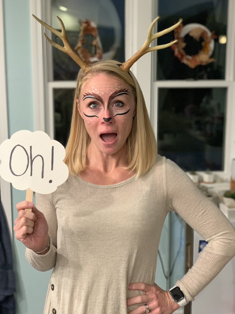 PatriotsPE's tweet photo. Students are coming back on Monday?! Oh dear!! 🦌 😬#BPatriotProud #BCSDSpiritWeek https://t.co/jrCvpUu7XK