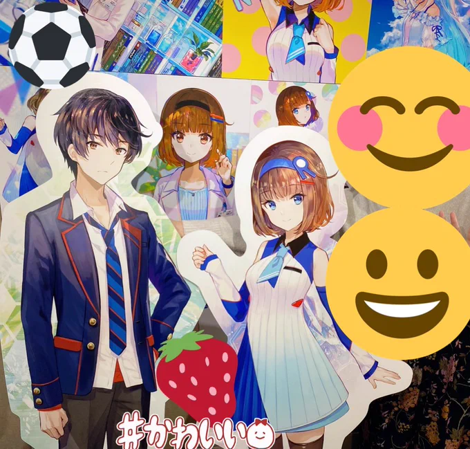 個展ではココロちゃん&amp;オトくん、リゼ様をパネル印刷してもらいました…!!
Vの子たちと写真が撮れるの嬉しい?✨はしゃぐV母 