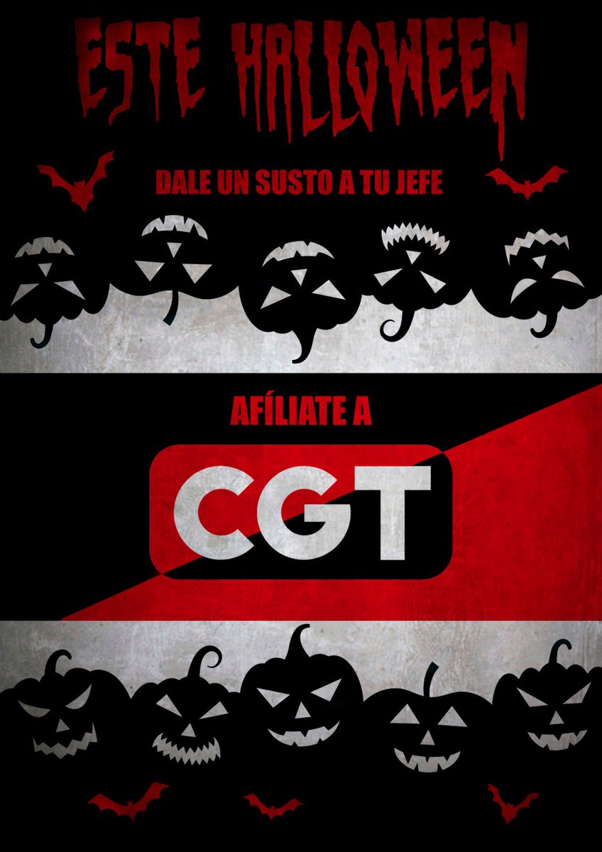 CgtSeccion's tweet photo. #queseasustonomuerte #afiliate #cgt #mstexpert #Halloween https://t.co/lU5MOzormc
