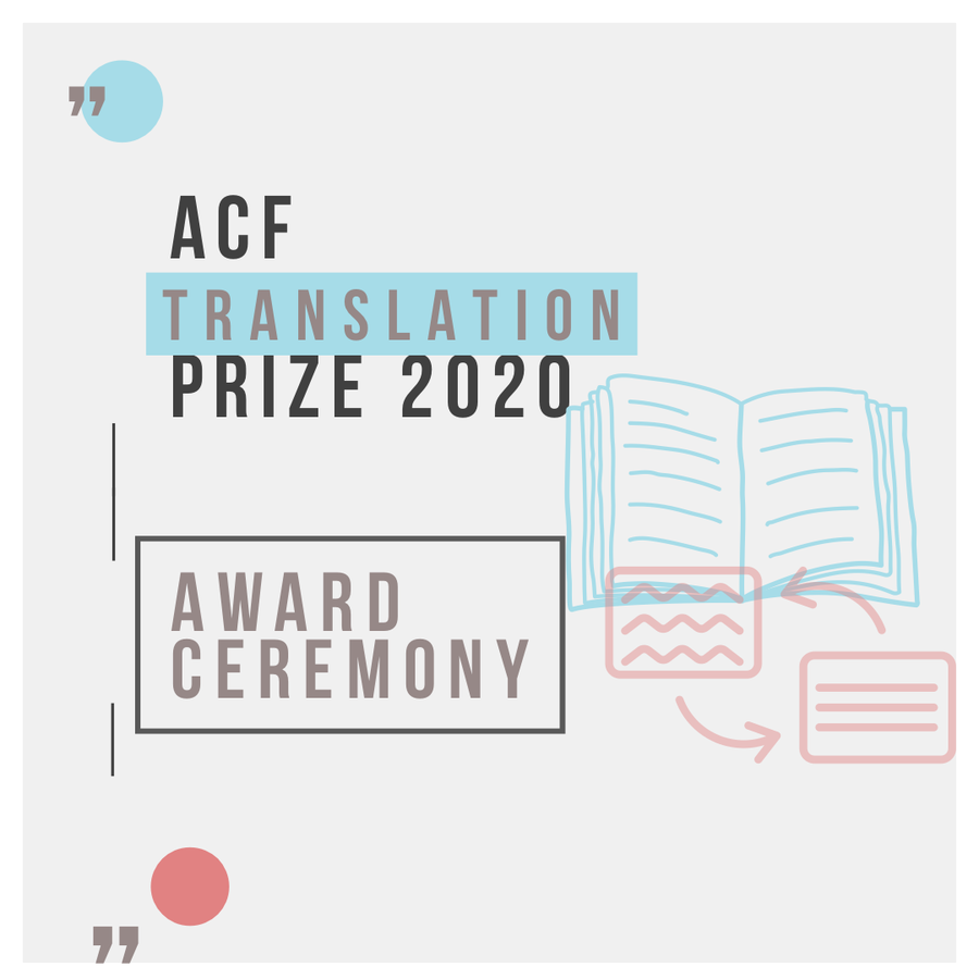 ACF_London's tweet photo. #ACFVirtual #AwardCeremony: ACF #TranslationPrize | 4. Nov 7 pm
Join us for an online ceremony to congratulate the prize winners for the best German to English #translation w acclaimed British translator @jamiebulloch & many more.
More information: https://t.co/TuM4uIoP2N https://t.co/H8ogSsE0an