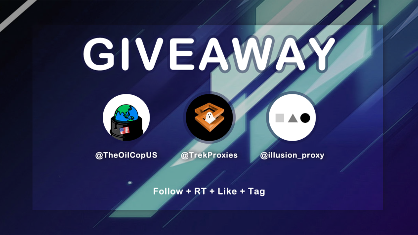 TheOilCopTOC's tweet photo. Giveaway Time! 🥳🎉

November is about to be exciting!

Prizes to win :
1 x @TheOilCopUS Free Month
1 x 25 @TrekProxies Nike Accounts
1 x 2gb @TrekProxies Resi
2 x 100 @illusion_proxy DC

Follow + RT + Like + Tag 2 friends to enter!

Ends in 24 Hours ! https://t.co/3ckCW80WSV