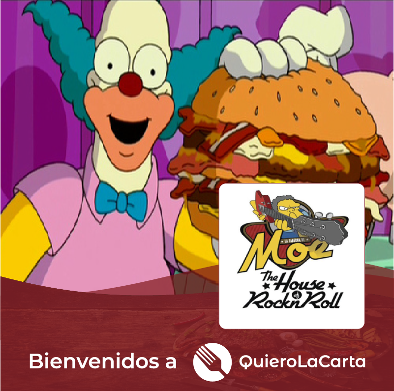 Esta crostyburguer tiene tu nombre!
Vení a disfrutar de una bar con la mejor combinación, Rock y Simpsons.

#cartaqr  #cartadigital #menuonline #eresto #bares #restaurants #online #reservamesa #reservas #gastronomico #gastronomia #alimentos #bares #diadelamigo #feriados #cena