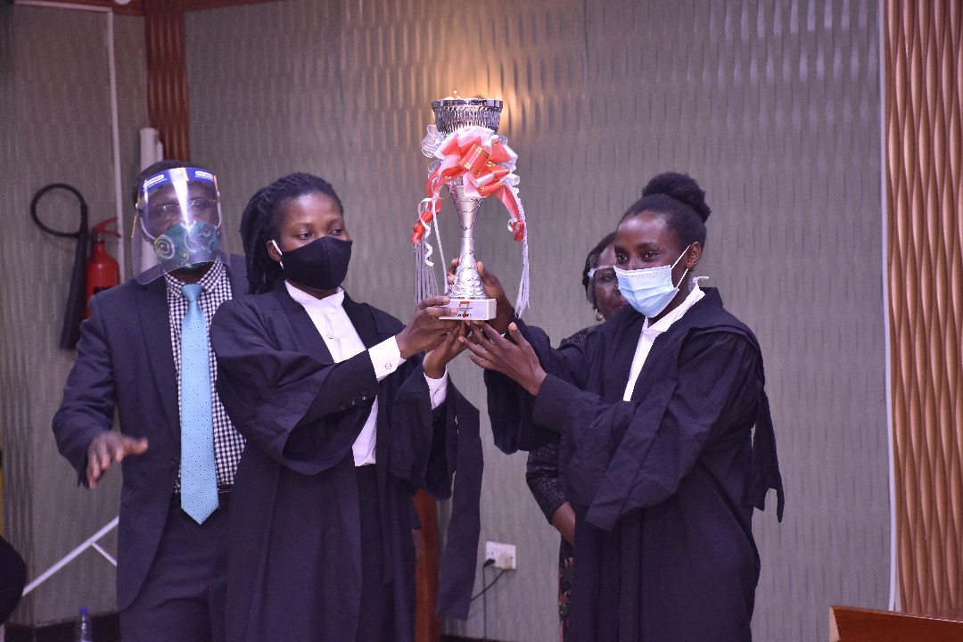 uculawsociety's tweet photo. We congratulate our team @law_ucu from Kampala Campus who are the winners at the Annual Constitutional Law Moot.We were represented  by Katushabe Catherine and Adikiny Mary. 
#CEHURDMoot2020
@UCUniversity @uculaw https://t.co/ZHuwq4ZU5v