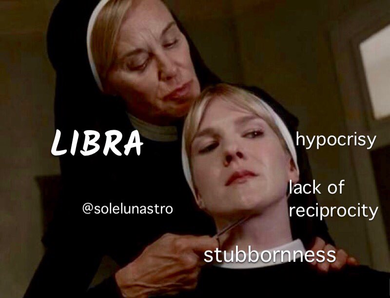 solelunastro's tweet image. THE SIGNS &amp;amp; THINGS THAT DRIVE THEM CRAZY VIA AHS ASYLUM (leo-scorpio)