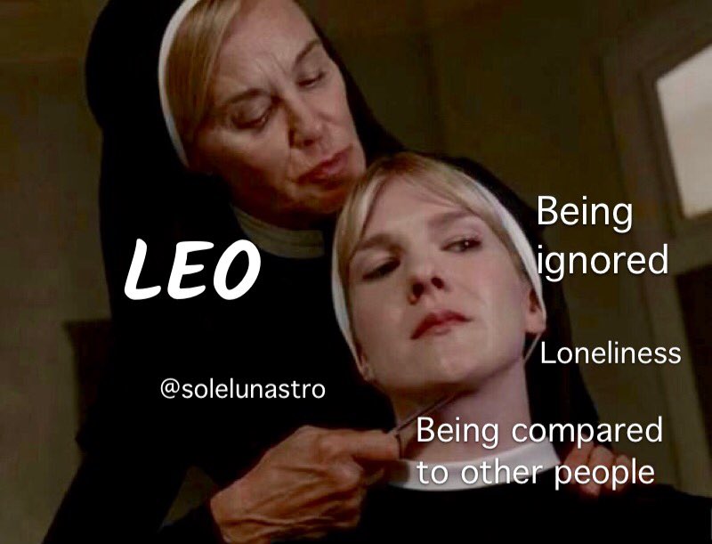 solelunastro's tweet image. THE SIGNS &amp;amp; THINGS THAT DRIVE THEM CRAZY VIA AHS ASYLUM (leo-scorpio)