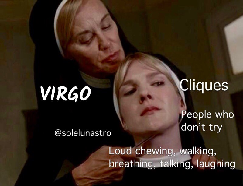 solelunastro's tweet image. THE SIGNS &amp;amp; THINGS THAT DRIVE THEM CRAZY VIA AHS ASYLUM (leo-scorpio)