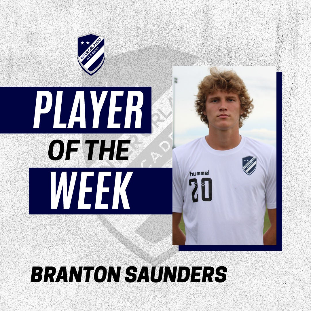 inter_orlando's tweet photo. It is time once again for our Player of the Week announcement!

This week, our center-back Branton Saunders has earned the title for always working his hardest to be a motivating leader on the team. Watch his interview on this thread!

#InterOrlando #Orlando #Hardwork https://t.co/lJYO68llO6