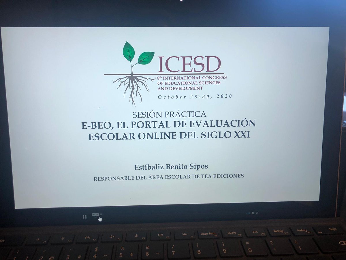TEAEdiciones's tweet photo. Esta tarde en el 8th International Congress of Educational Sciences and Development donde nuestra compañera Estíbaliz Benito presenta la sesión práctica sobre e-BEO, el portal de evaluación escolar online del siglo XXI #Educación #eBEO https://t.co/0oKYFINFGo