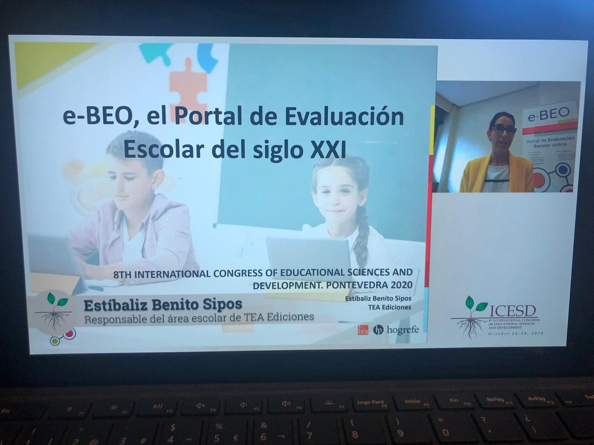 TEAEdiciones's tweet photo. Esta tarde en el 8th International Congress of Educational Sciences and Development donde nuestra compañera Estíbaliz Benito presenta la sesión práctica sobre e-BEO, el portal de evaluación escolar online del siglo XXI #Educación #eBEO https://t.co/0oKYFINFGo