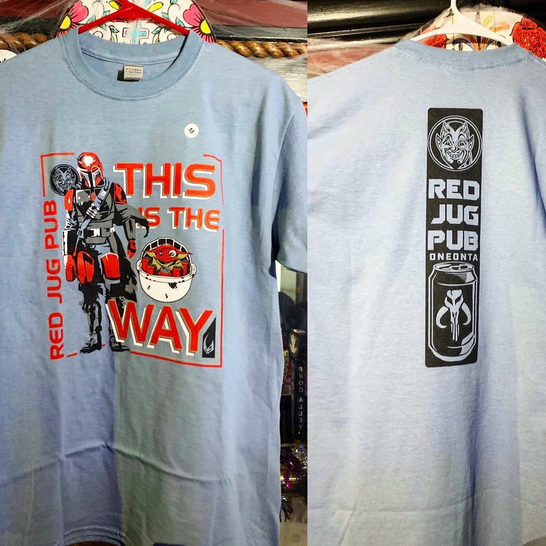 Hot off the presses and just in time for the release of season 2!! #thisistheway #jugistheway #juglife #redjuglife #HALLOWEEK #babyyoda #mando #weartwokindsofmasks #redjugworldfamous #jugloveshalloween #juglovesyou