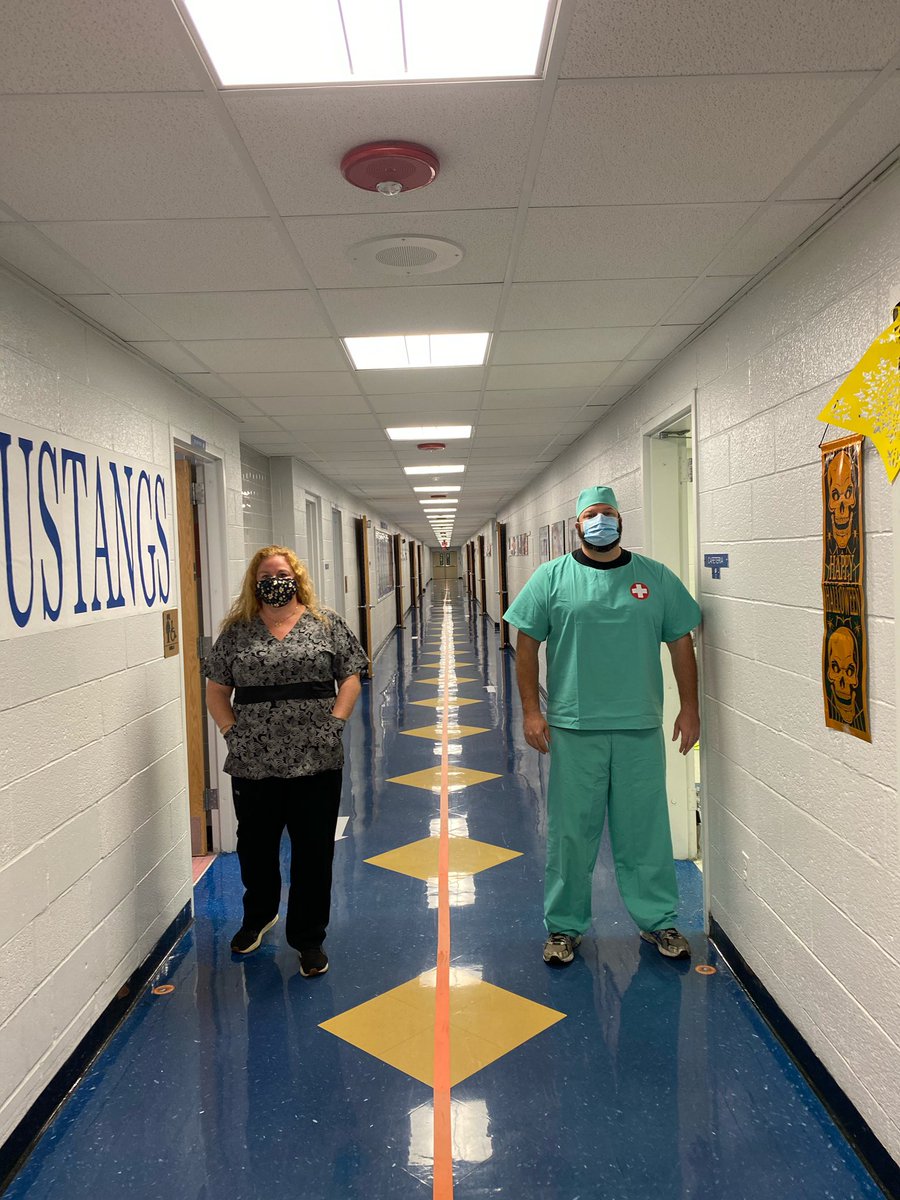 coach_damian's tweet photo. Just a bunch of essential workers dressed up like essential workers. Happy Halloween! 🎃 👻 @CRSmustangs @MrRusso_CRS @MrsTiller_CRS @MsWolkomCRS @CRS_techNJ https://t.co/wqX4d0LiWg