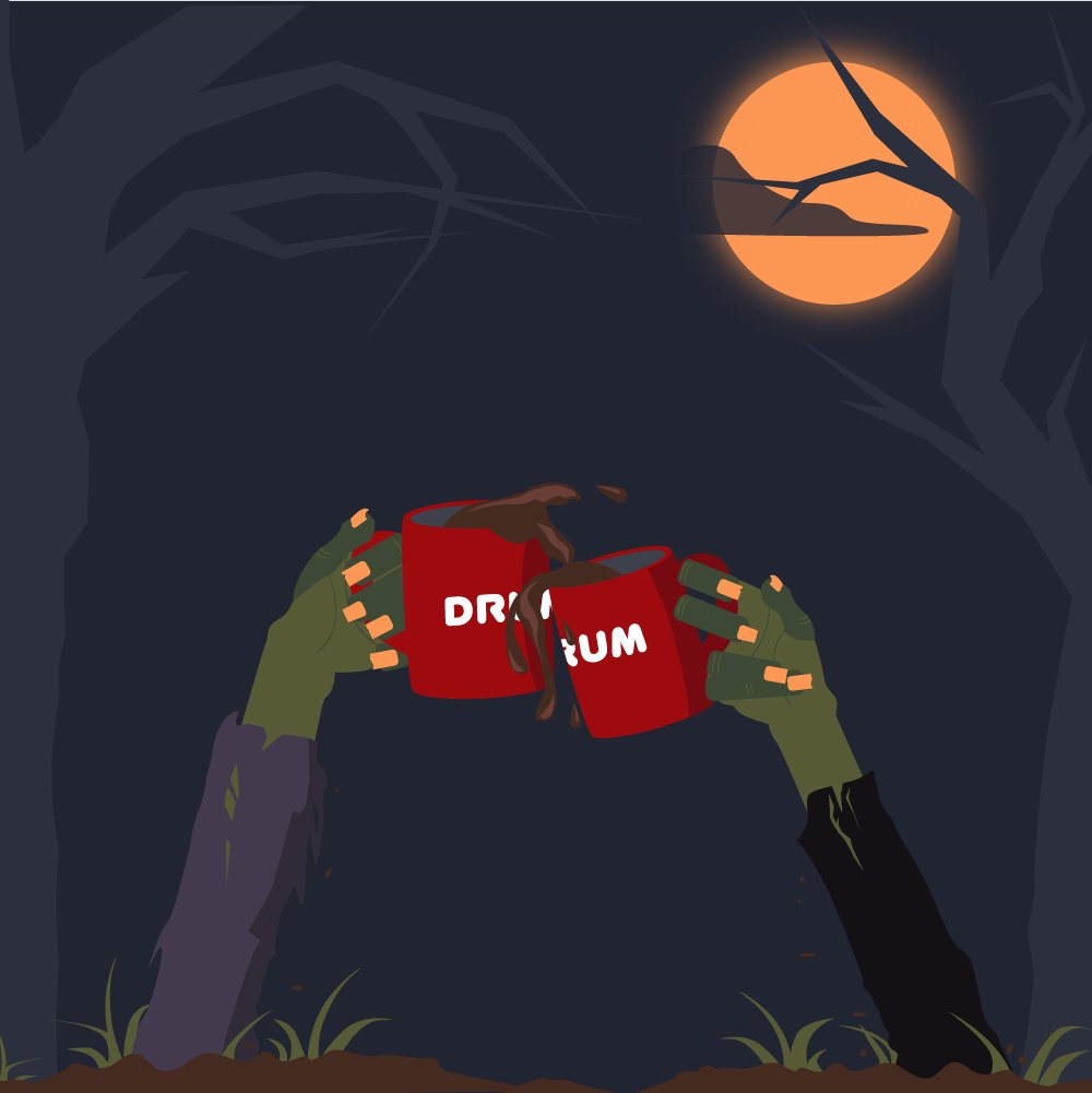 drumstudiosltd's tweet photo. BOO! IT'S FRIDAY 🎃
Get a cuppa, perhaps something a little stronger! 😉
Time to get that creatively carved pumpkin on the doorstep. Have a good Halloween weekend!
From all the team at Drum!
#happyhalloween #trickortreat #friday #illustration https://t.co/Jk7a7X7jft