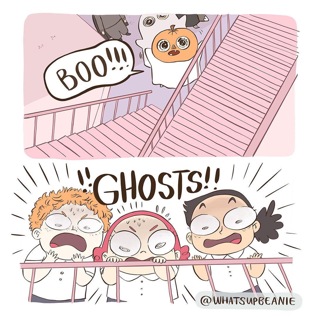 (1/3) halloween comic time!!!! It took so long to draw 😭❤️ 