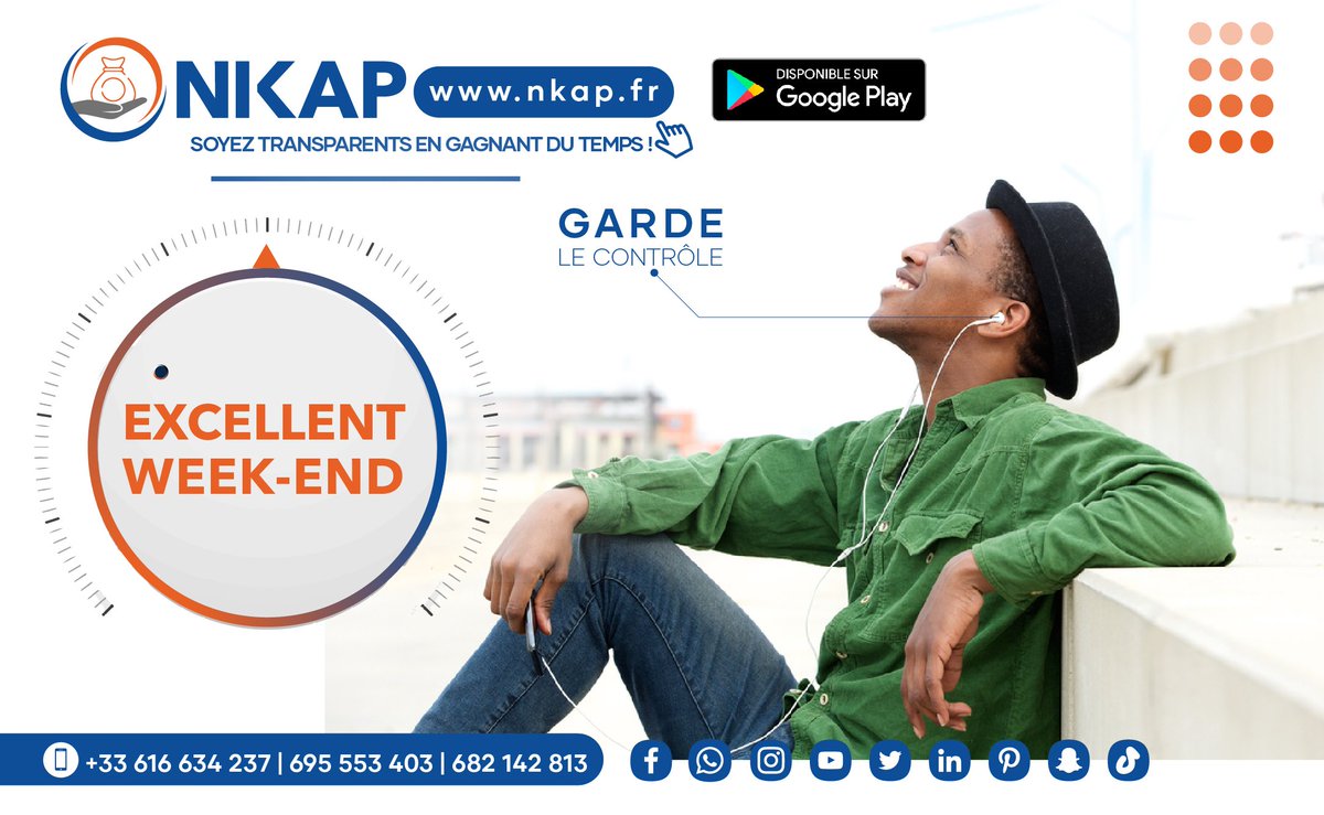 nkapsarl's tweet photo. #bonweekend
On est zen. On se relaxe. On prend du temps pour soi. On respire. En deux mots : Bon week-end ! Profitez-en bien!
#nkap #benkap #association #confinementSaison2 
#excellentweek https://t.co/V5vrsiUADi