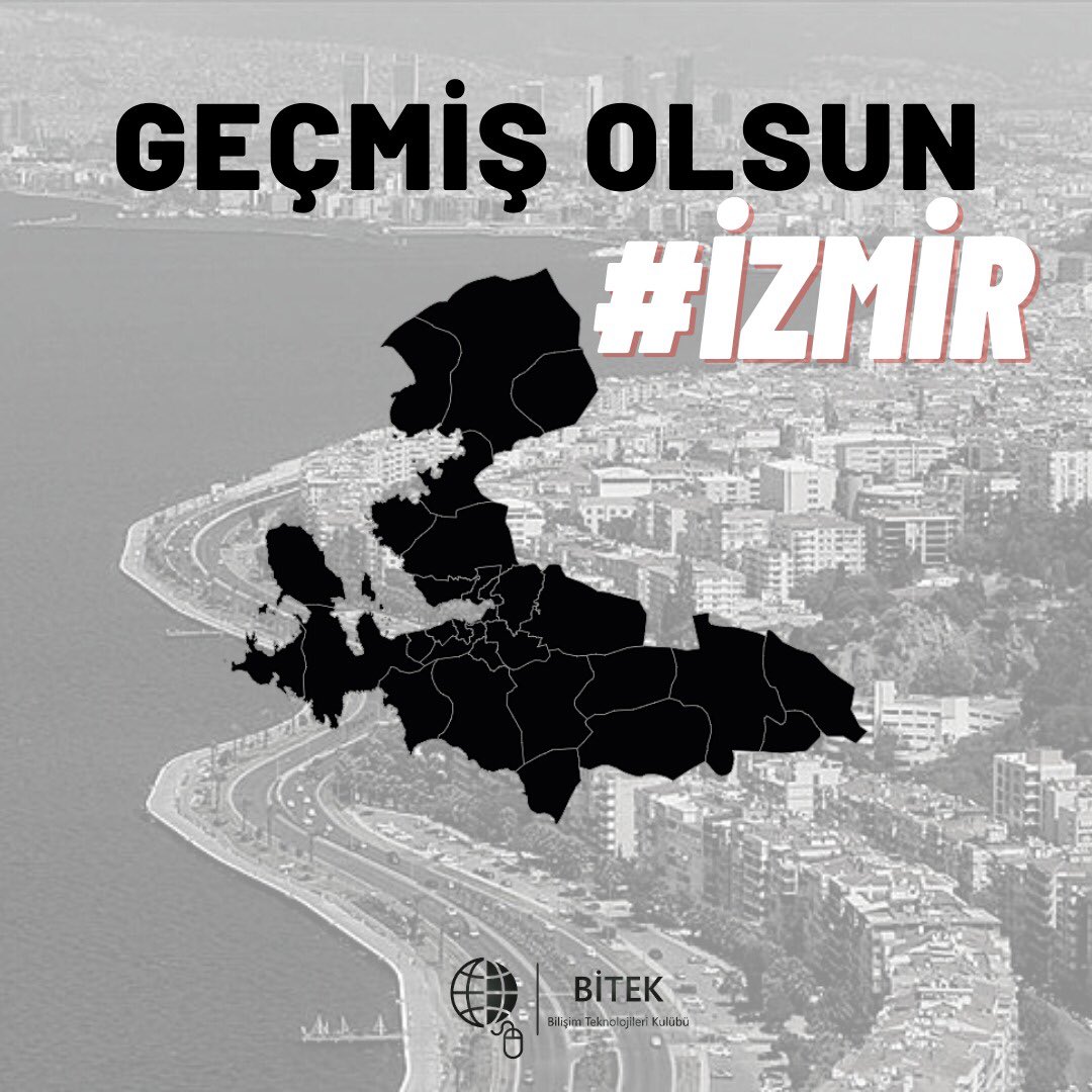 Başta İzmir olmak üzere yakın çevrelerden etkilenen illere geçmiş olsun diyor, can kaybı yaşanmamış olmasını diliyoruz 🙏🏽 #gecmisolsunizmir
