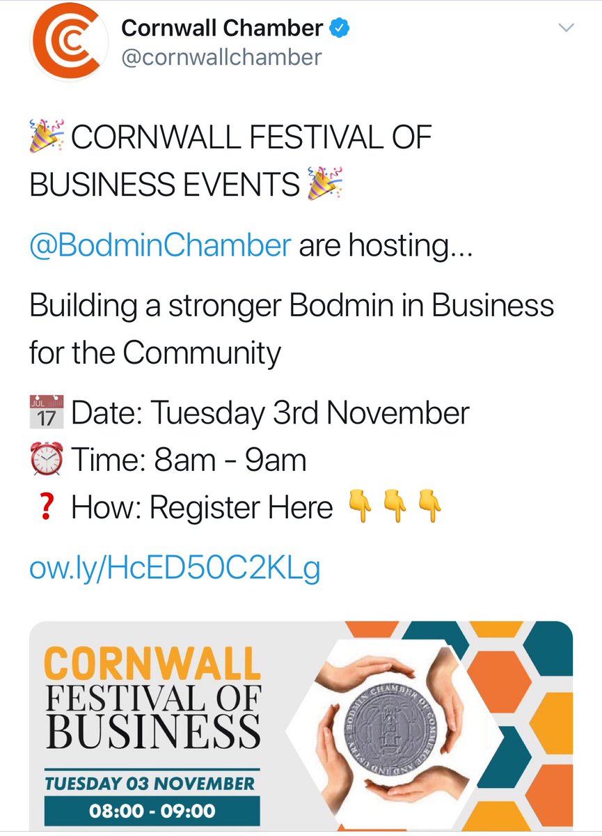 Bodmin Chamber of Commerce tweet media
