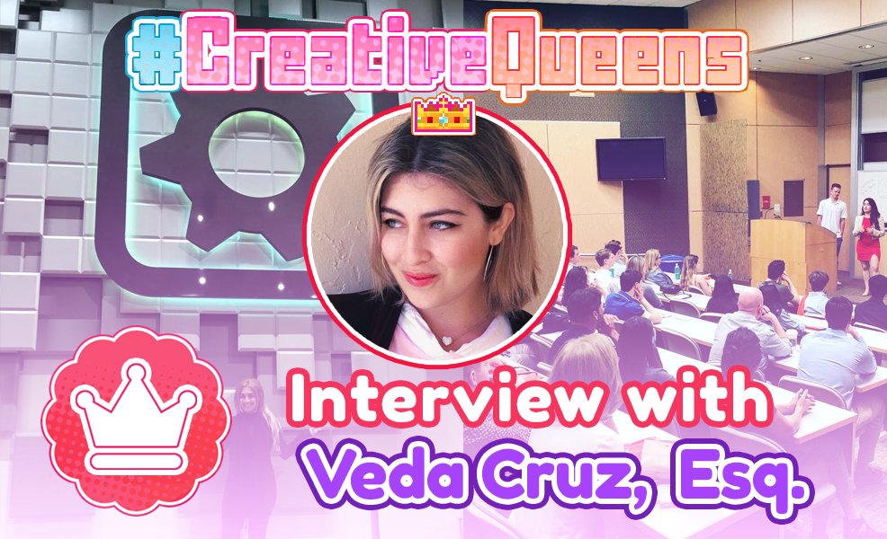 greatgretuski's tweet photo. A brand new episode of #CreativeQueens has just been released! This time I had the opportunity to sit down and interview the lovely @gymleaderveda, a video game lawyer who bridged the realms of law and games! ๐ฎ๐๐โ๏ธ
Check out the interview here:
https://t.co/SxpddniYEx ๐ https://t.co/luAD5MjIhq