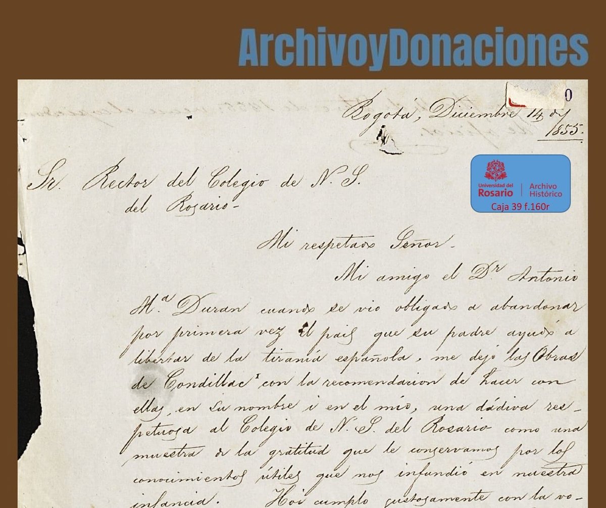 ArchivoHUR's tweet photo. #ArchivoyDonaciones En 1855, Antonio María Durán y Francisco de Paula Márquez donaron las Obras de Condillac, en 23 tomos. #libros #Condillac #filosofía #Ilustración https://t.co/LBQ9712mMJ