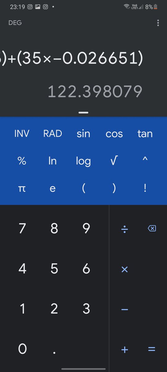 So I moved on to test another phone, and that was the original P40.What did I get? 122. And what's the real score on the website? It's 115.The difference is getting bigger and big enough to make me rule out the reason "rounding errors" as to why the difference is that big.