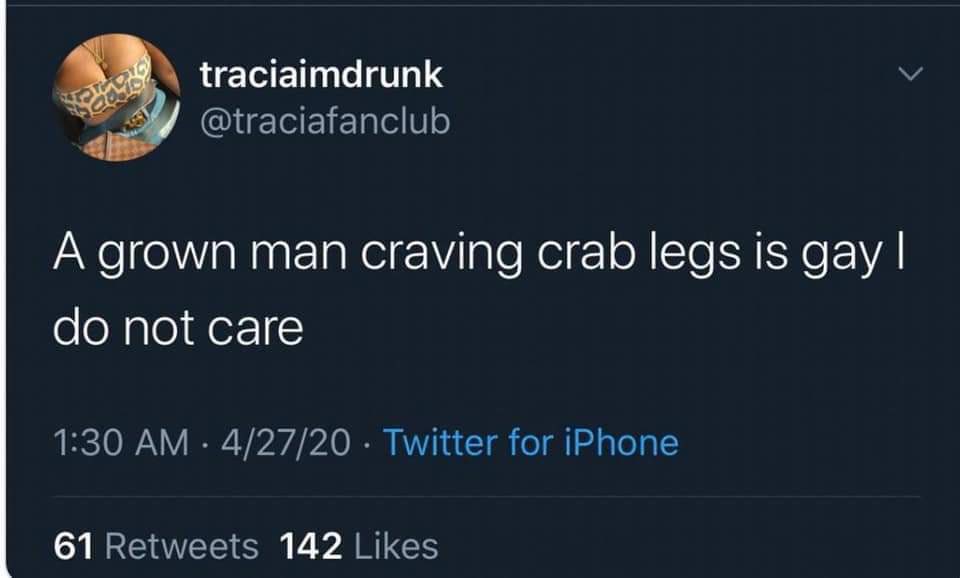 Tumps_'s tweet photo. Fellas... is it gay to enjoy seafood? https://t.co/NhshEPvfUm