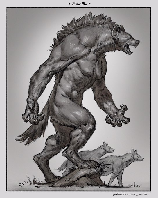 Day 30 of Weretober! Fur!!

Werehyena ?

#weretober #creaturedesign 