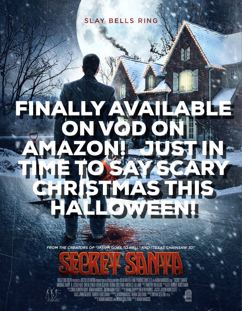 SkeletonCrewPro's tweet photo. VOD!!!  It’s the most wonderful time of the year!!!  So make Secret Santa your blood-soaked Halloween present!  Merry F-ing Christmas...  everyone!  Just go to...  https://t.co/NfYLpKhiHC https://t.co/hqcDwpyEhY