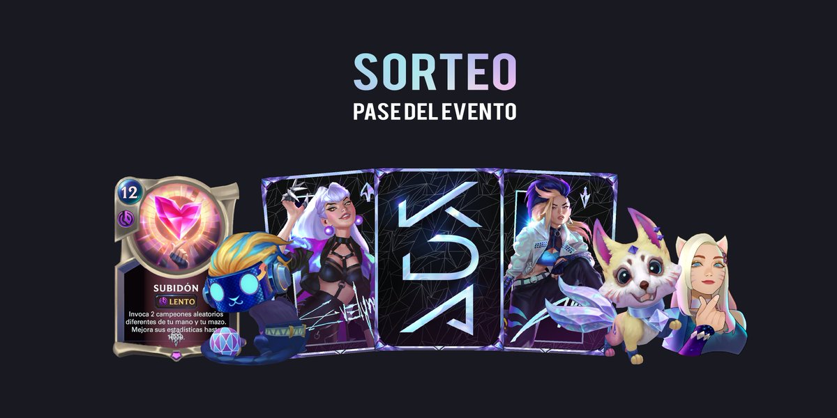 iamnefer's tweet photo. 🎶 ¡La gira mundial de KDA llega a Legends of Runeterra! 🎶

Gracias a @RuneterraES os traigo el sorteo de un pase de evento de KDA: All out 💎

PARTICIPA
🐦 Follow @iamnefer
🔁 RT

Válido para España y Latinoamérica. 
Finaliza el 02/11 a las 20:00 CEST

@LoRLATAM @RuneterraWorld https://t.co/NfRmZLMYai