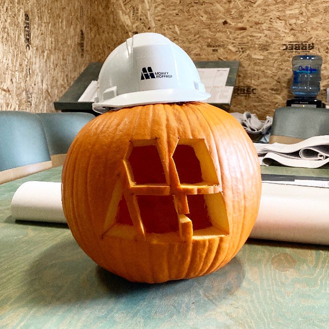 Happy Halloweekend from the team at Morley Hoppner! 🎃 Thank you Carter for carving the perfect pumpkin for the site office! 😄