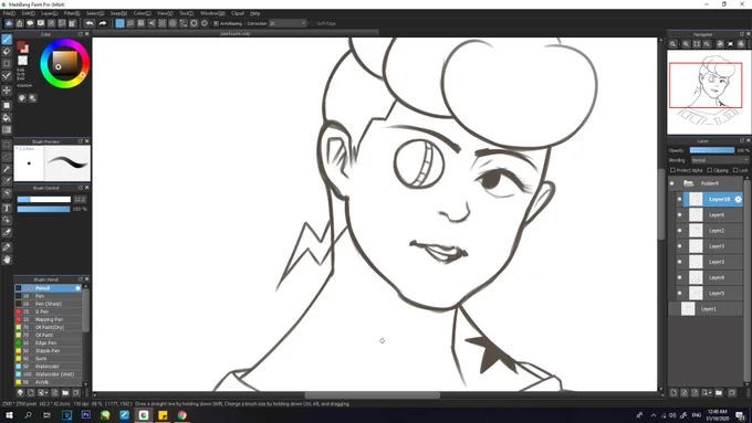 i was supposed to draw spoopy halloween november shit but my brain just did a full 360 and went back to september 