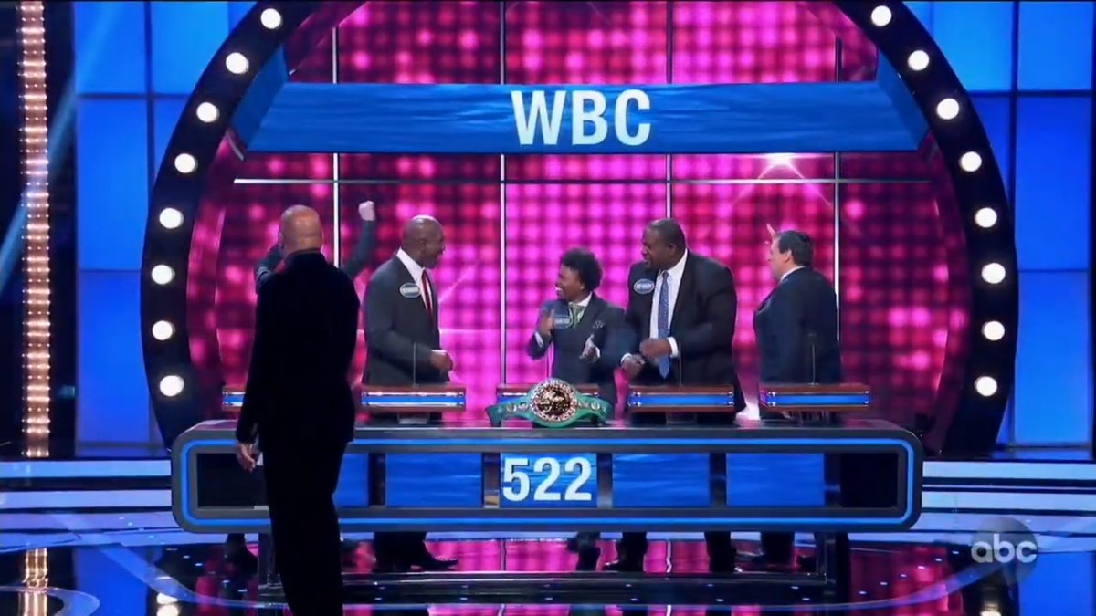 Mauricio finally nails one with "Food," the #2 answer.Kingry gets it wrong with "Water." Holyfield hits a right answer with "Sleep." Porter, however, wins the round and the game with "Drink."