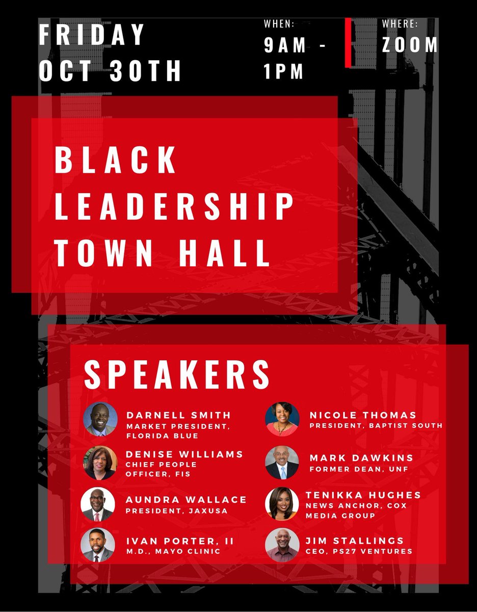 Absolutely enjoyed this town hall. Thank you @PS27Ventures! I hope to see more of these! And don’t forget us youth bc we are watching you adults, being inspiring by you and definitely standing our your giant shoulders to one day LEAD! #blackleadership #jaxtownhall #genZwatching