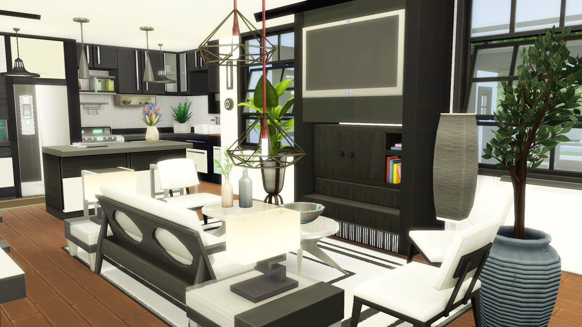 SimBunnieRG's tweet photo. Modern Vacation Home that I modeled after a debug house! https://t.co/23B5ucT9Ry via @YouTube 
#TheSims4 #TheSims #ShowUsYourBuilds #Sims #TS4 https://t.co/h7CfqUqul3