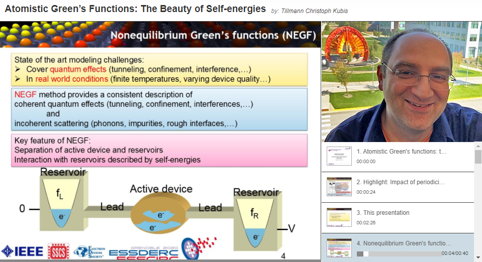 nanoHUBnews's tweet photo. ONLINE PRESENTATION: Atomistic Green’s Functions: The Beauty of Self-energies. By Dr. Tillmann Kubis, #Purdue University, #ECE. An introduction to the nonequilibrium Green's function (#NEGF). Discussion of the latest development in NEGF, the ROBIN method. https://t.co/3ap5v9a4Aw https://t.co/0MIFOgsL8H