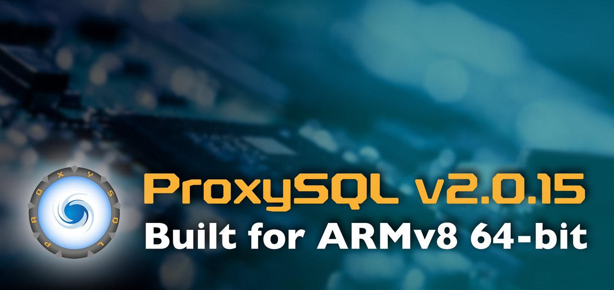 proxysql's tweet image. #ProxySQL 2.0.15 has been #released & is ARM-ready! ARMv8 64-bit packages are now available in the official ProxySQL repositories & Dockerhub and are available for CentOS / RHEL, Debian & Ubuntu! #ProxySQLRelease #VersionUpgrade #NewFeatures #GetInTouch
proxysql.com/blog/releasing…