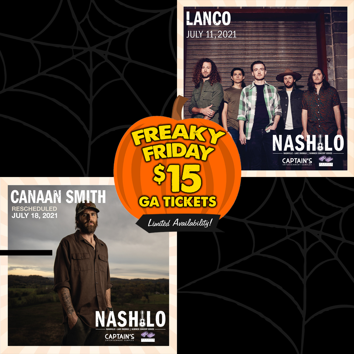 Freaky Friday $15.00 GA Tickets!

USE CODE: FREAKY
Today ONLY from 10am-10pm or while supplies last!
Plus applicable fees &amp; tax
 linktr.ee/pepperentertai…