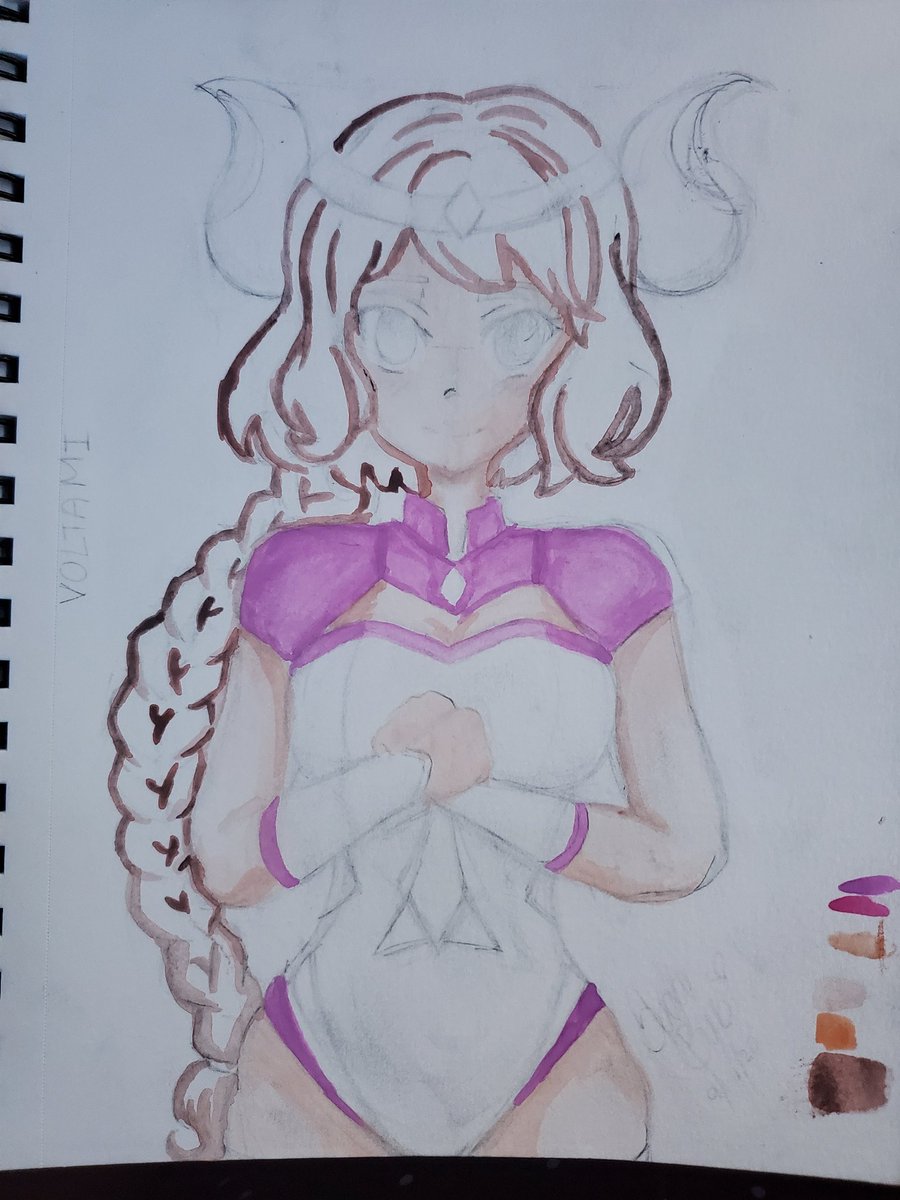 NyannyAlt's tweet photo. Va mas de un mes que termine este dibujo pero no lo habia subido por que me faltaron las 3 pestañas del ojo izq jajajaja perdon Ero **dibujo de suscriptor para @Erizebett ** #oc #kawaii #Voltami https://t.co/v1XP3V7Epw