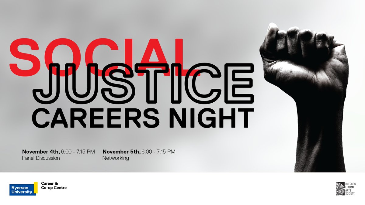 careercooptmu's tweet photo. Are you passionate about social justice issues and doing cause-driven work? Join us for a 2-part Social Justice Careers event!

Register for the event at https://t.co/s1CankpGM8 and https://t.co/WiL51paZUK https://t.co/Z9VR5AFQcl
