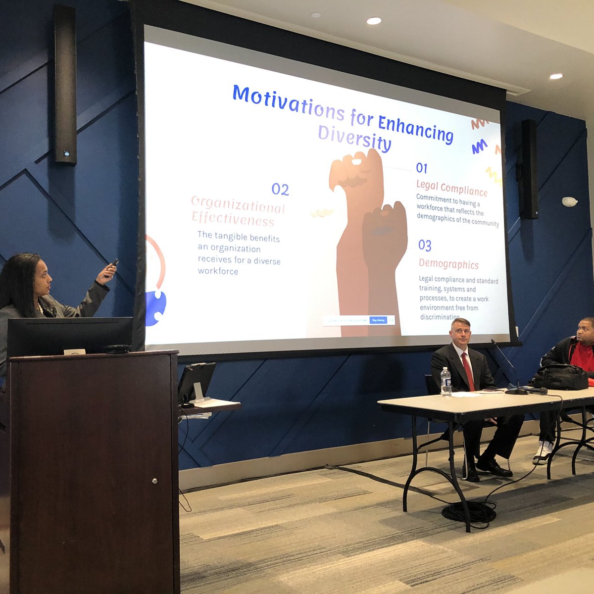 Happening now: @millenniallawAC delivers the keynote address at #NewJersey Department of Community Affairs Directors Retreat at <a href="/Stockton_edu/">Stockton University</a>  in Atlantic City
Melville. #diversity #protectedclasses #diversitylaw #employmentlaw #civilrights