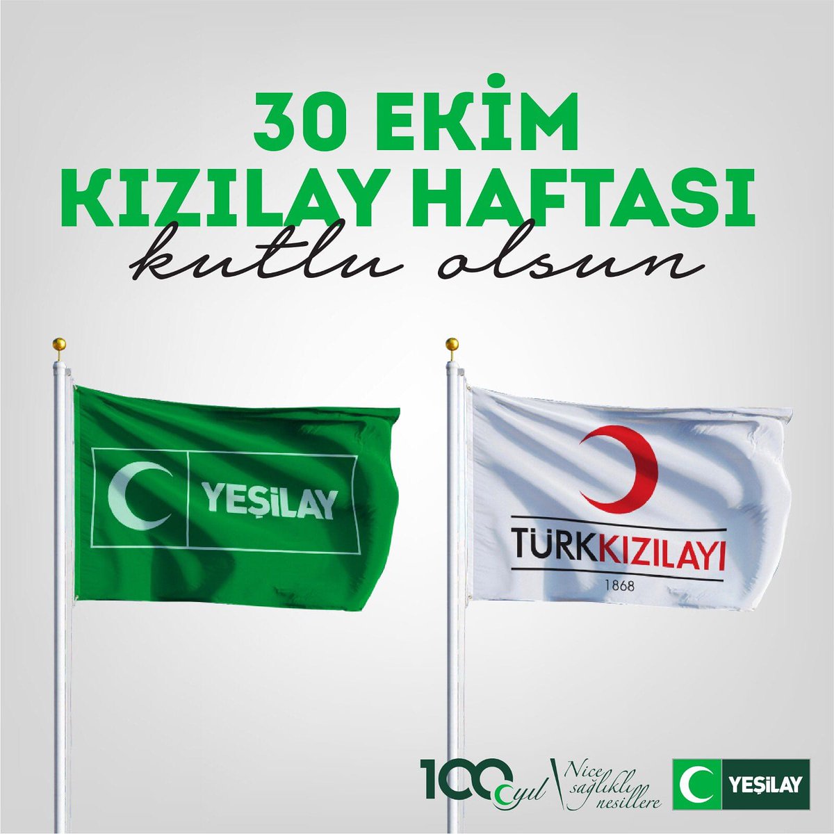 Renklerimiz farklı olsa da insanlık için birliğiz! 
Kızılay Haftası kutlu olsun! #Yeşilay #Kızılay #KızılayHaftası